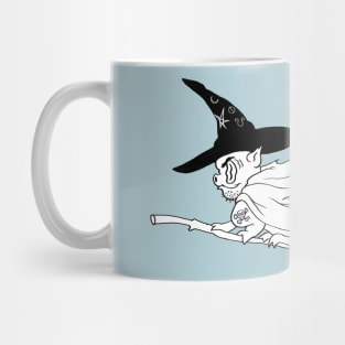 War Pig Witch Vintage Cartoon Mug